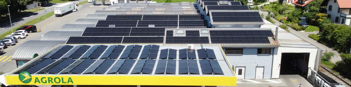 Solaranlage auf Flachdach Laupen | Energy Unlimited GmbH